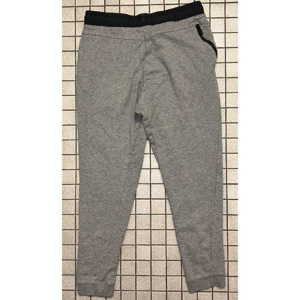 NIKE MENS MODERN JOGGERS SLIM FRENCH TERRY PANTS GREY BLACK 805154 091 - Picture 2 of 3